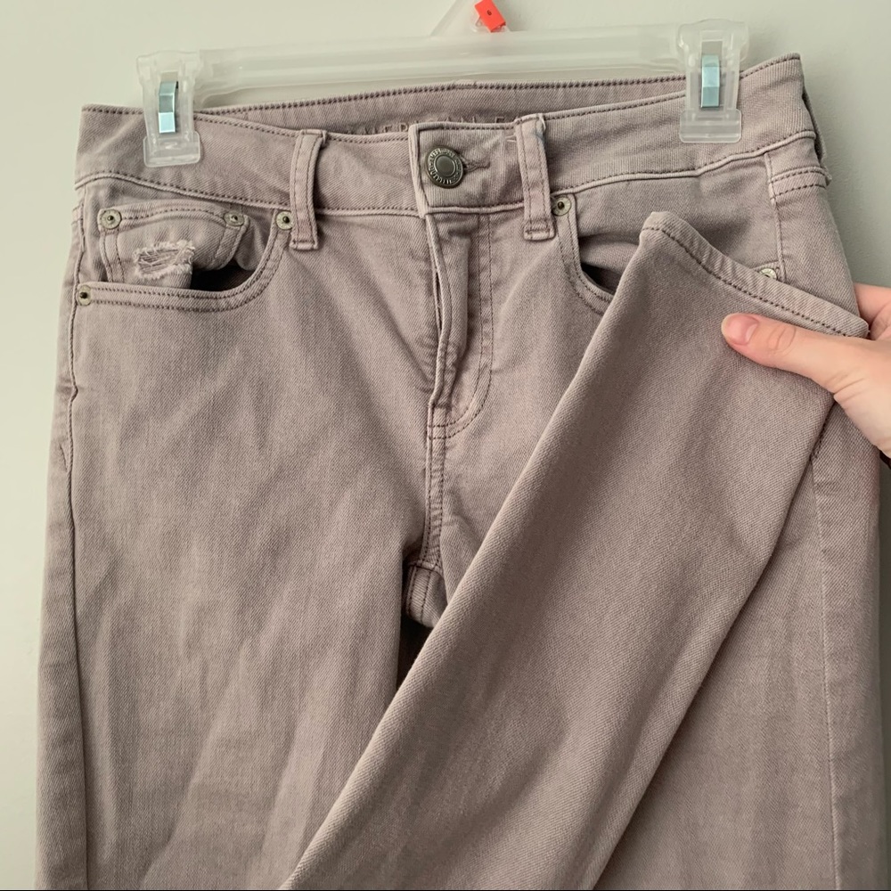American Eagle Blush Colored Skinny Jeans